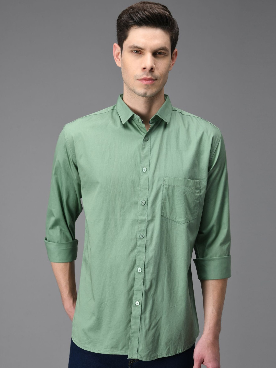 kibit Men Slim Fit Casual Shirt