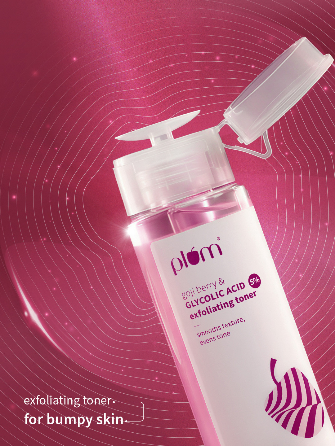 Plum 5% Glycolic Acid Exfoliating Toner With Goji Berry - 150 ml - Image 1