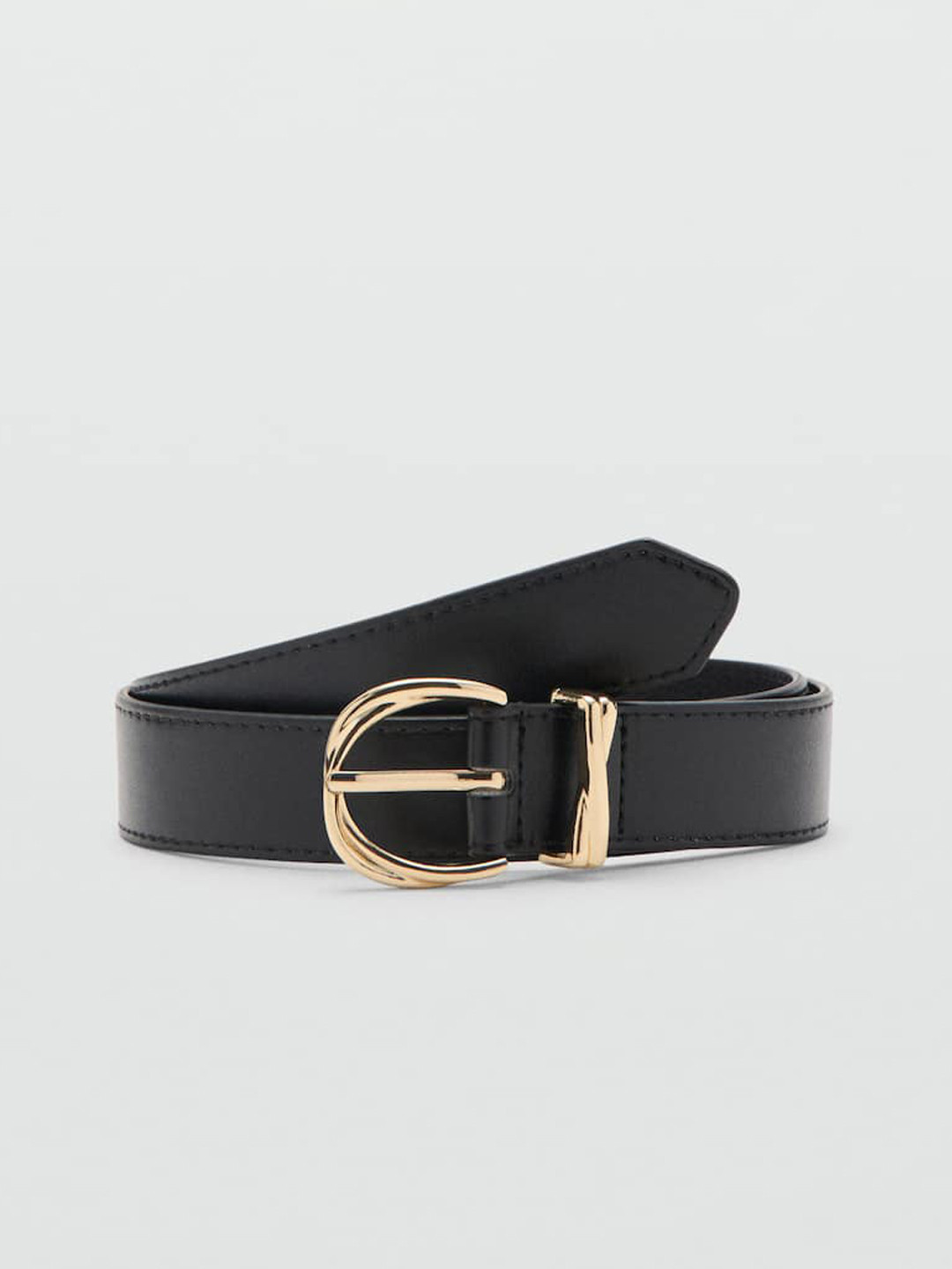 MANGO Women Textured Slim Belt
