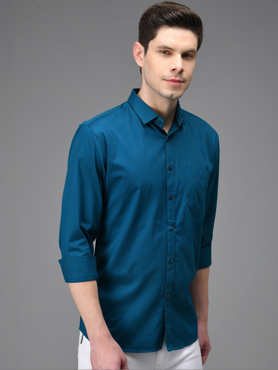 kibit Men Slim Fit Casual Shirt