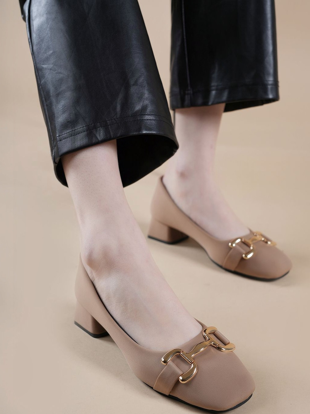 DROP BOLD Block Pumps with Buckles