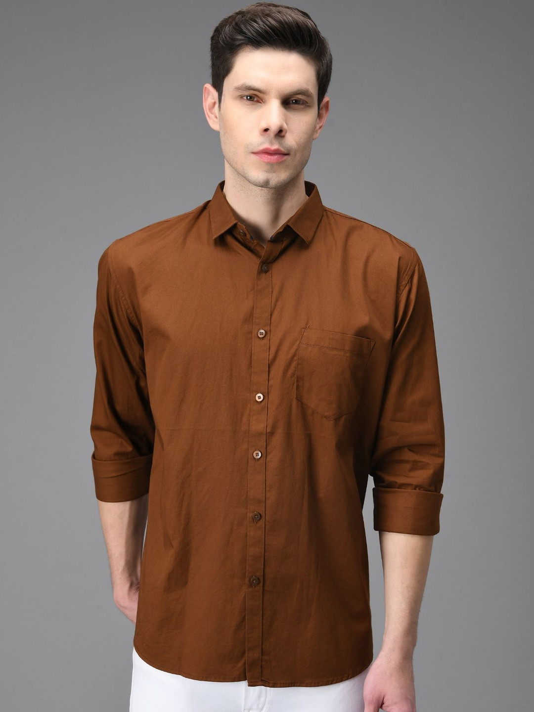 kibit Men Slim Fit Casual Shirt