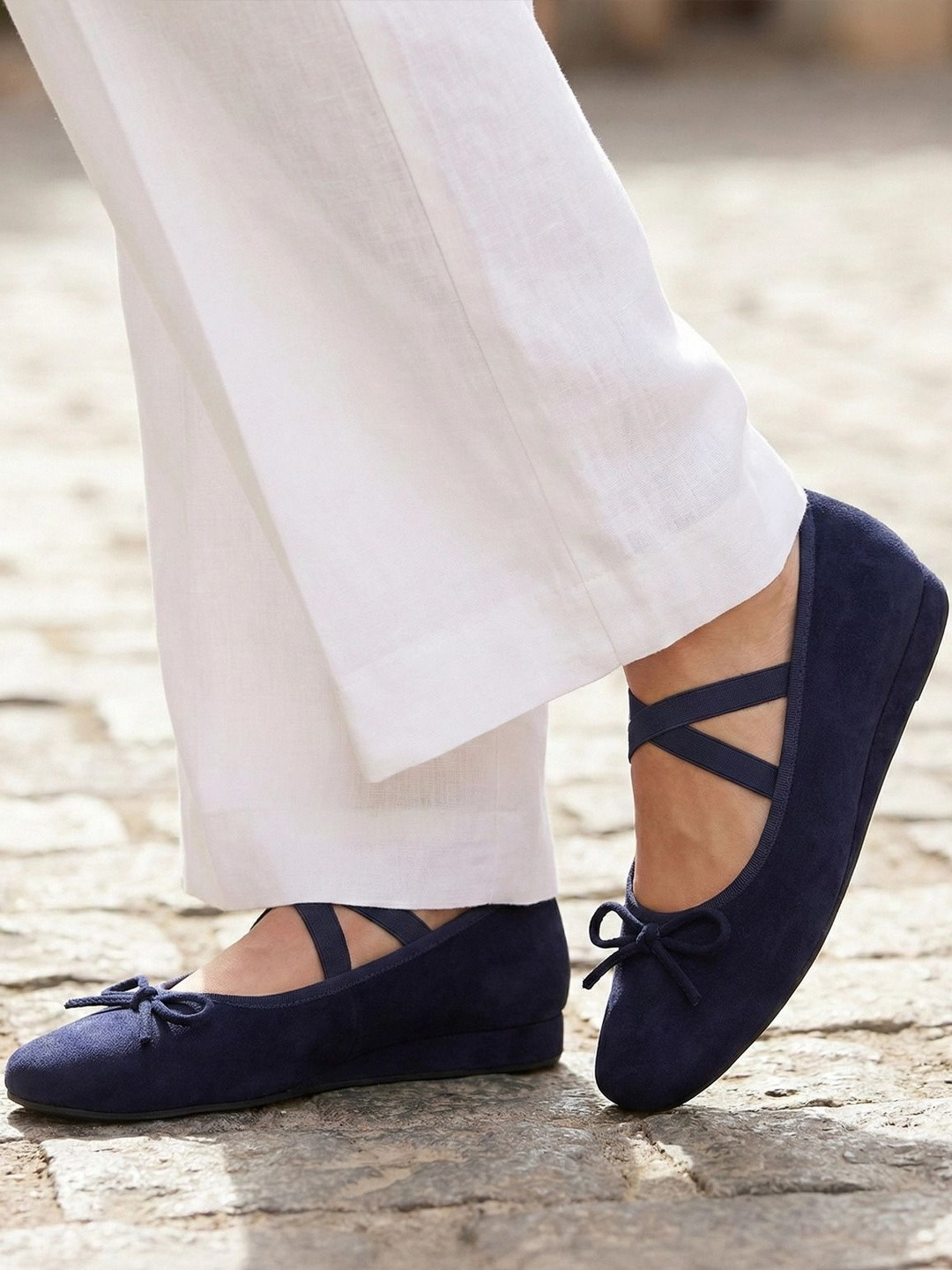 Pair ie Tales Round Toe Slip-On Ballerinas