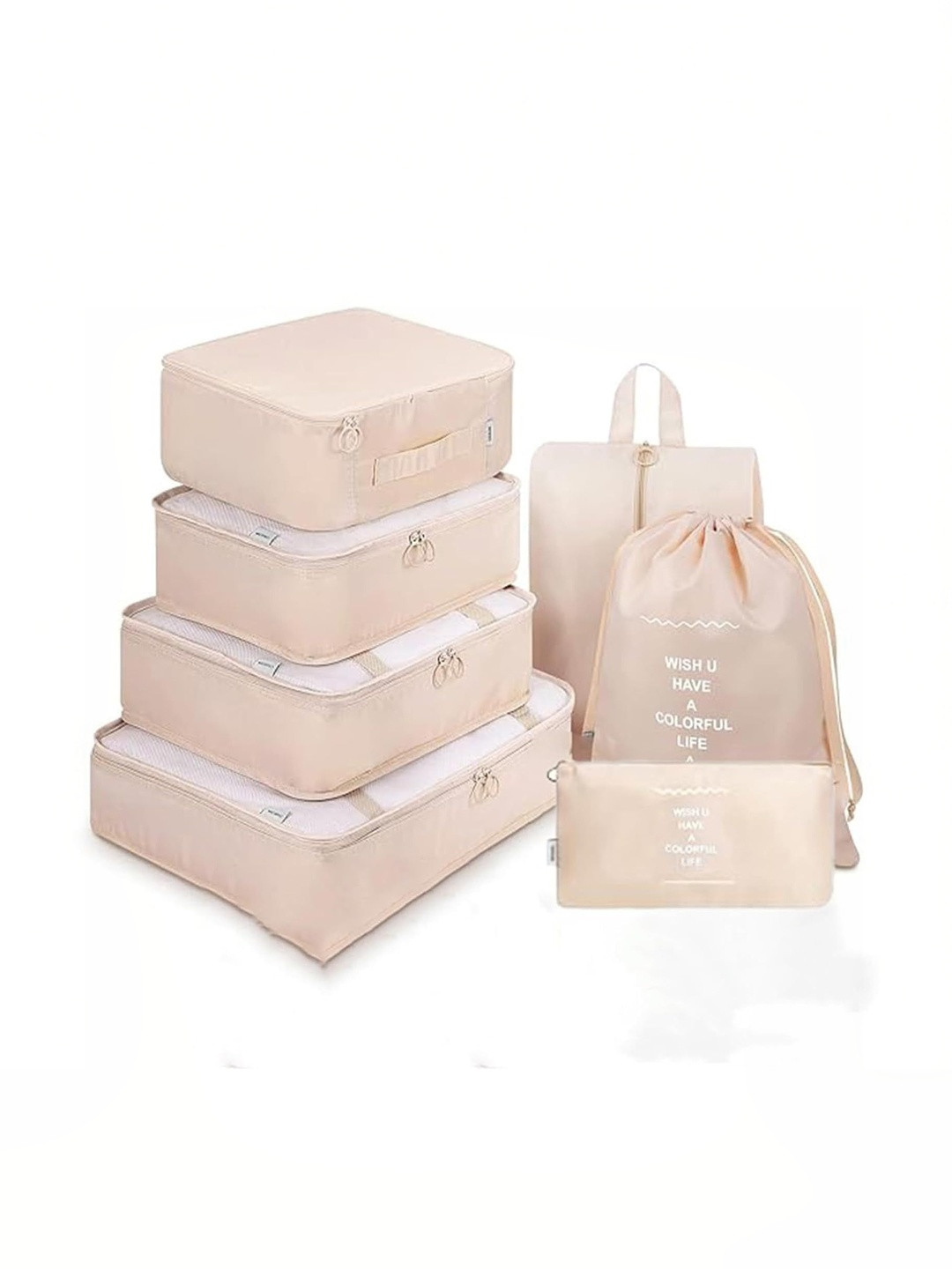 Ashmakam Set of 6 Regular Core Travel Multi color Organisers