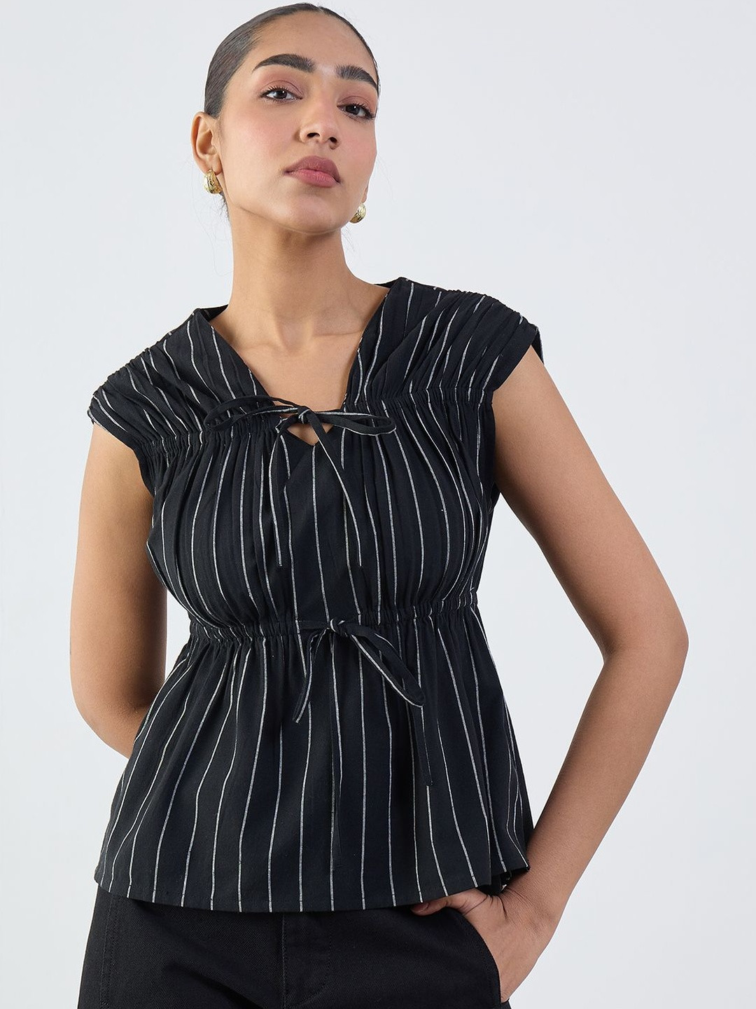 FEMMELLA Striped Cotton Top