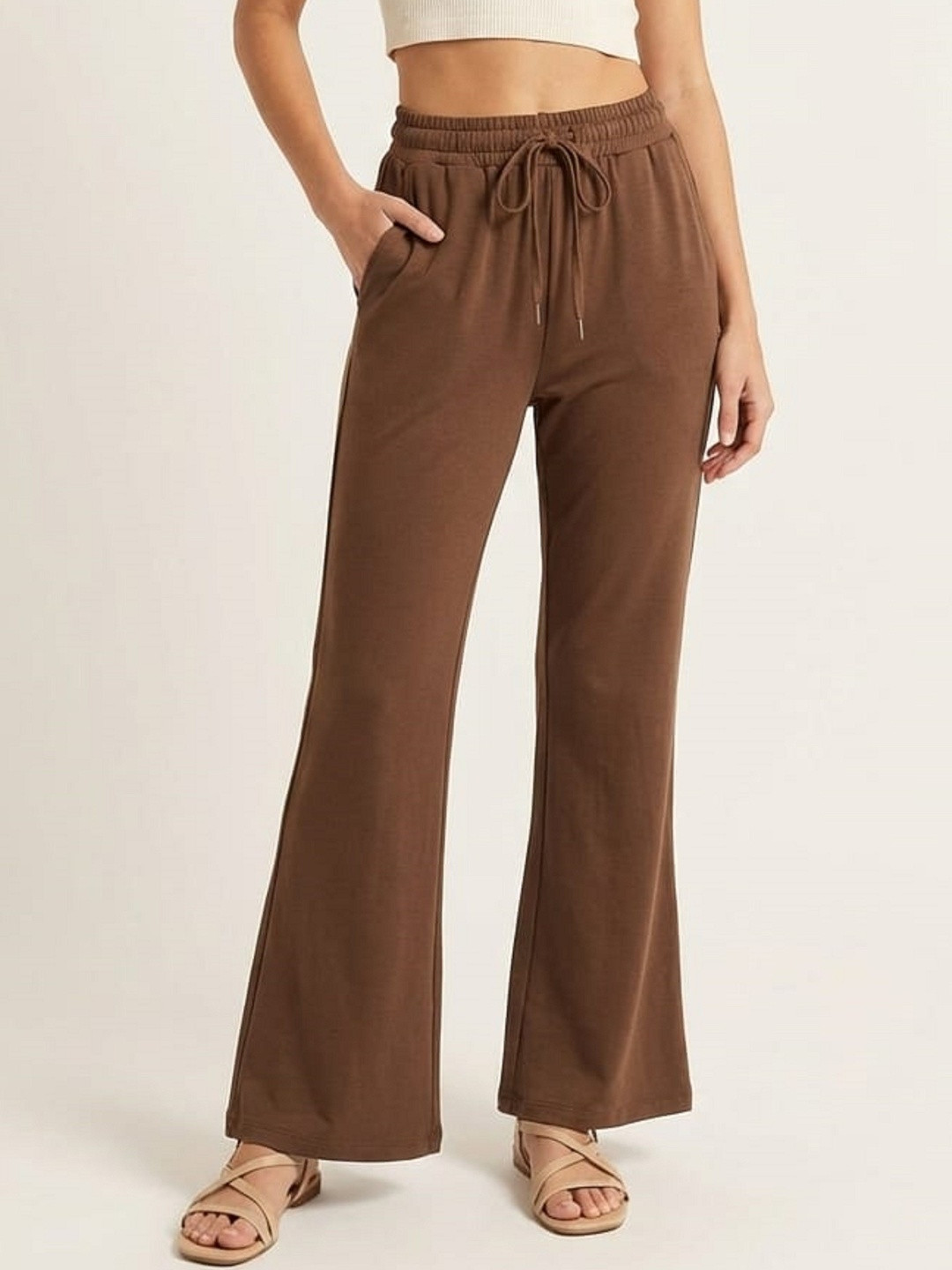 Wineberry Women Bootcut Track Pants