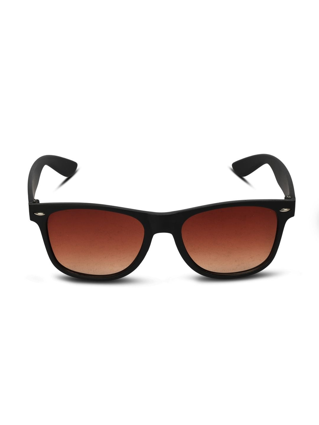 David Martin Men Brown Lens & Black Wayfarer Sunglasses with