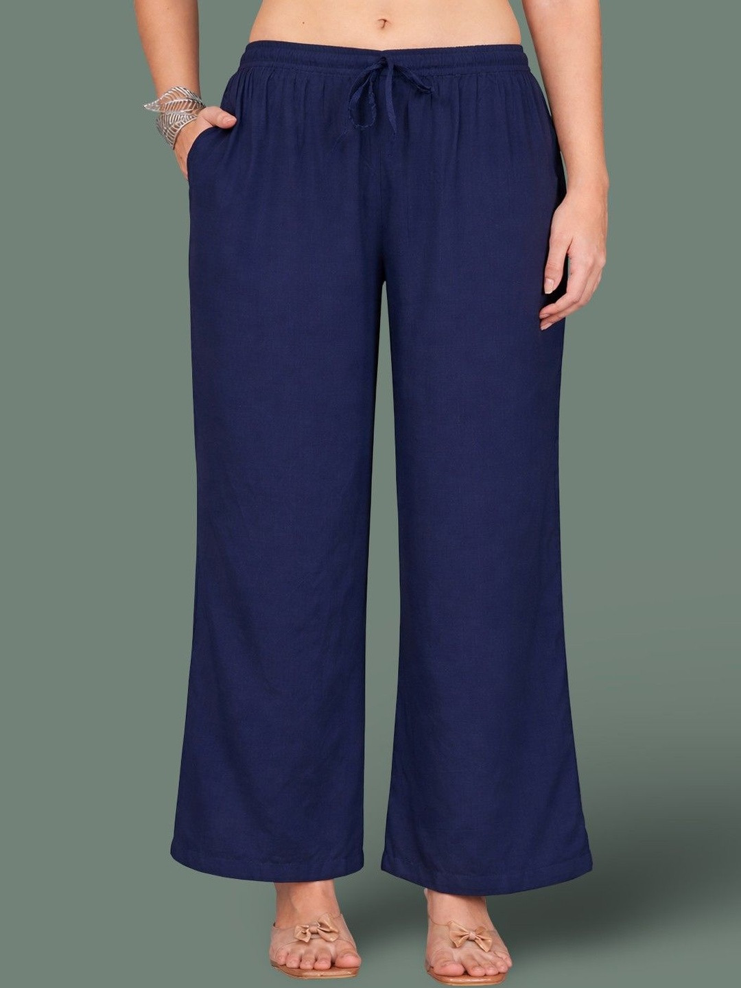 Jinfo Women Flared Ethnic Palazzos