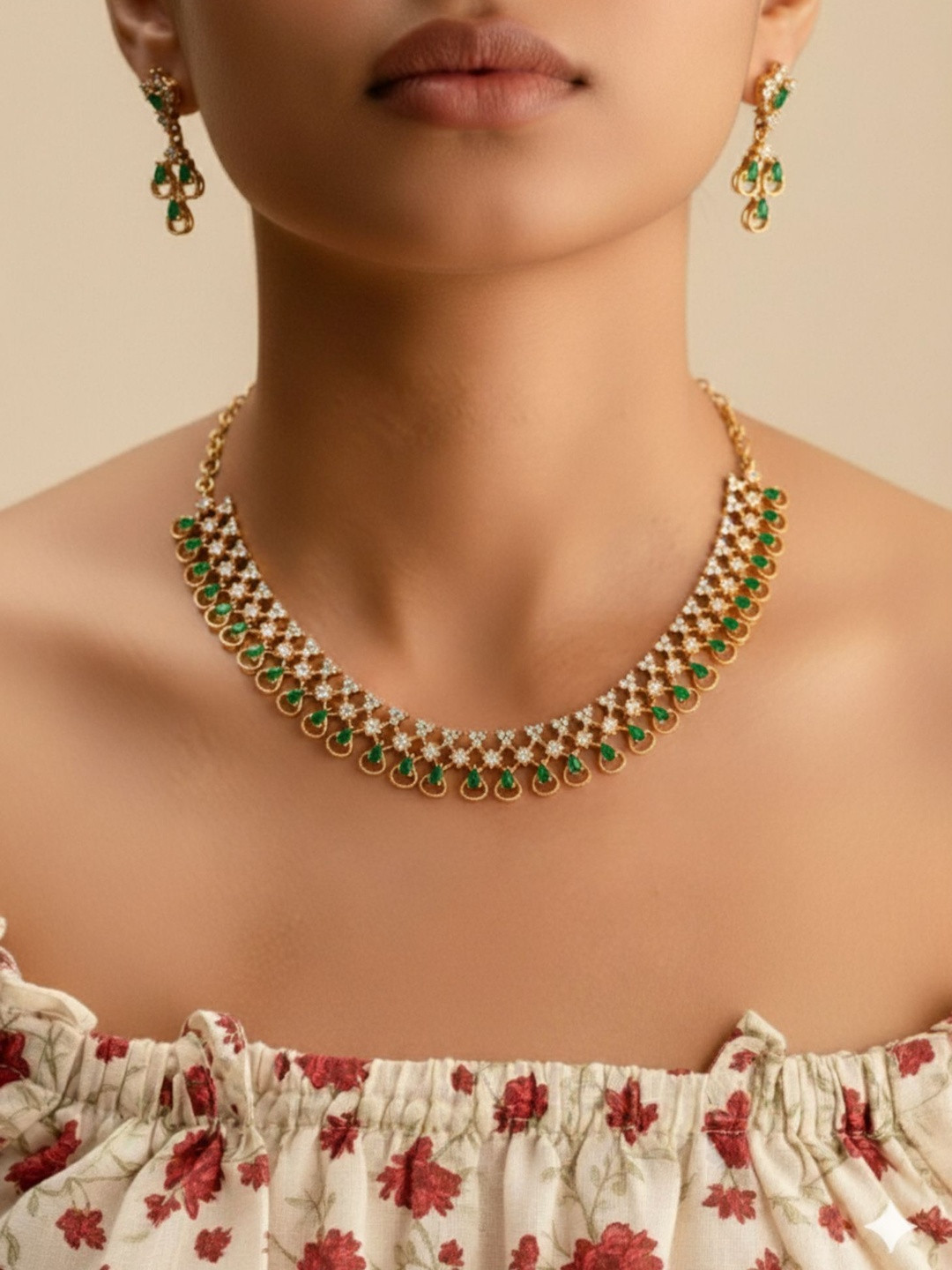Vosgi Brass Gold-Plated Necklace