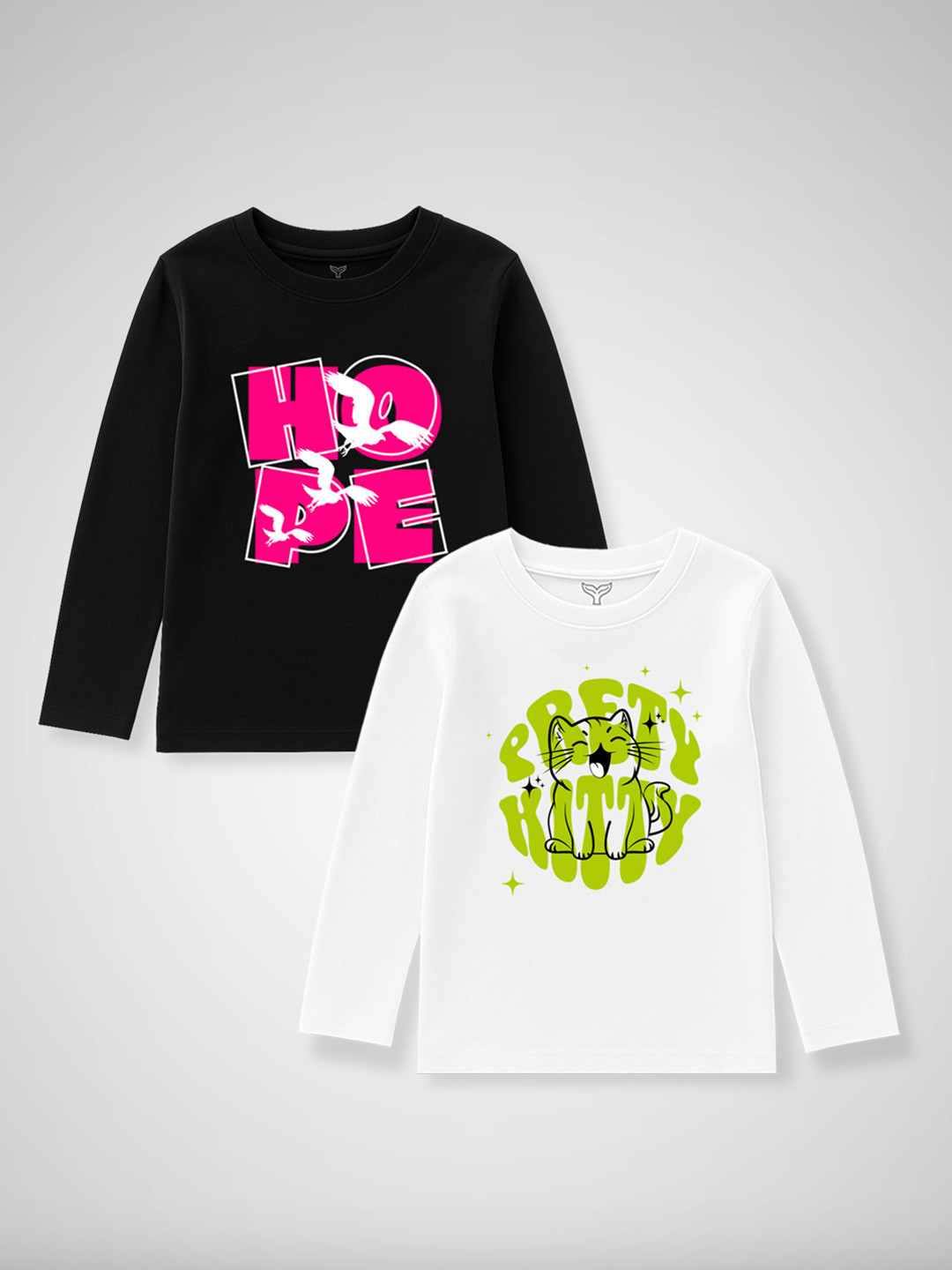 DOODLEBERRY Girls Cotton Tshirts