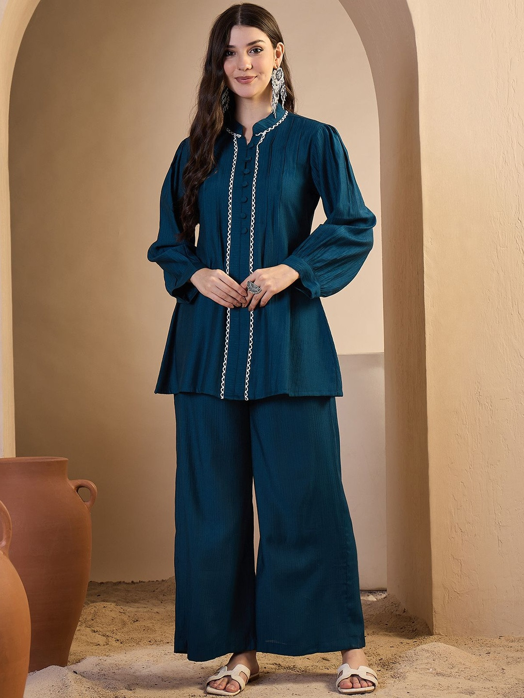 Inddus Embroidered Gotta Patti Gotta Patti Kurti