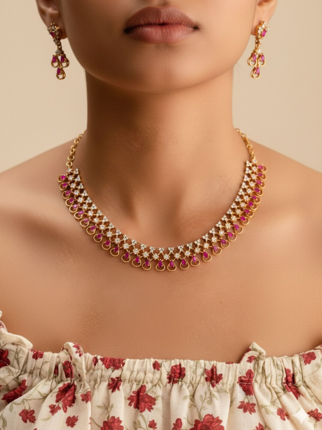 Vosgi Brass Gold-Plated Necklace