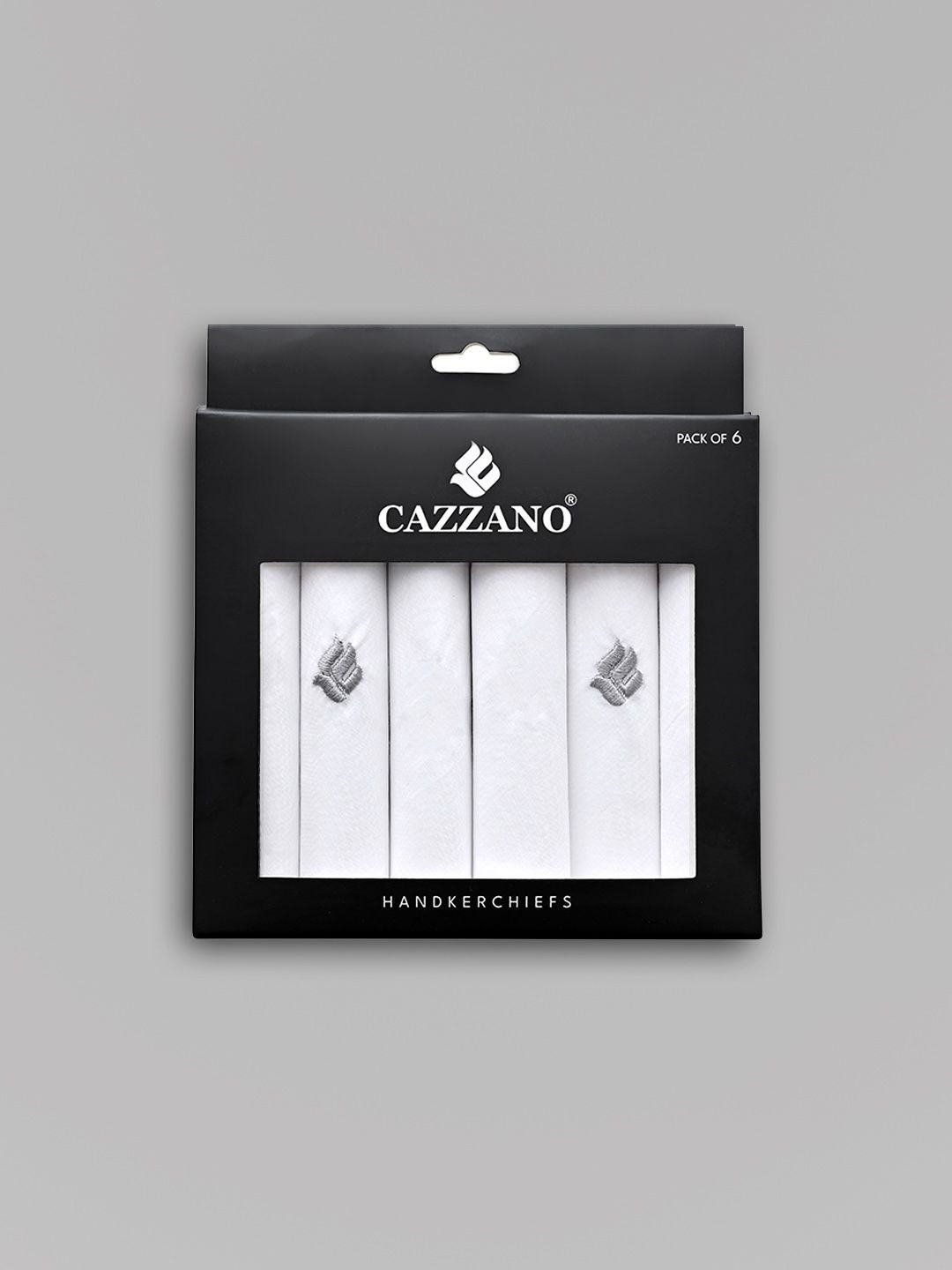 Cazzano Set Of 6 Pure Cotton Handkerchief