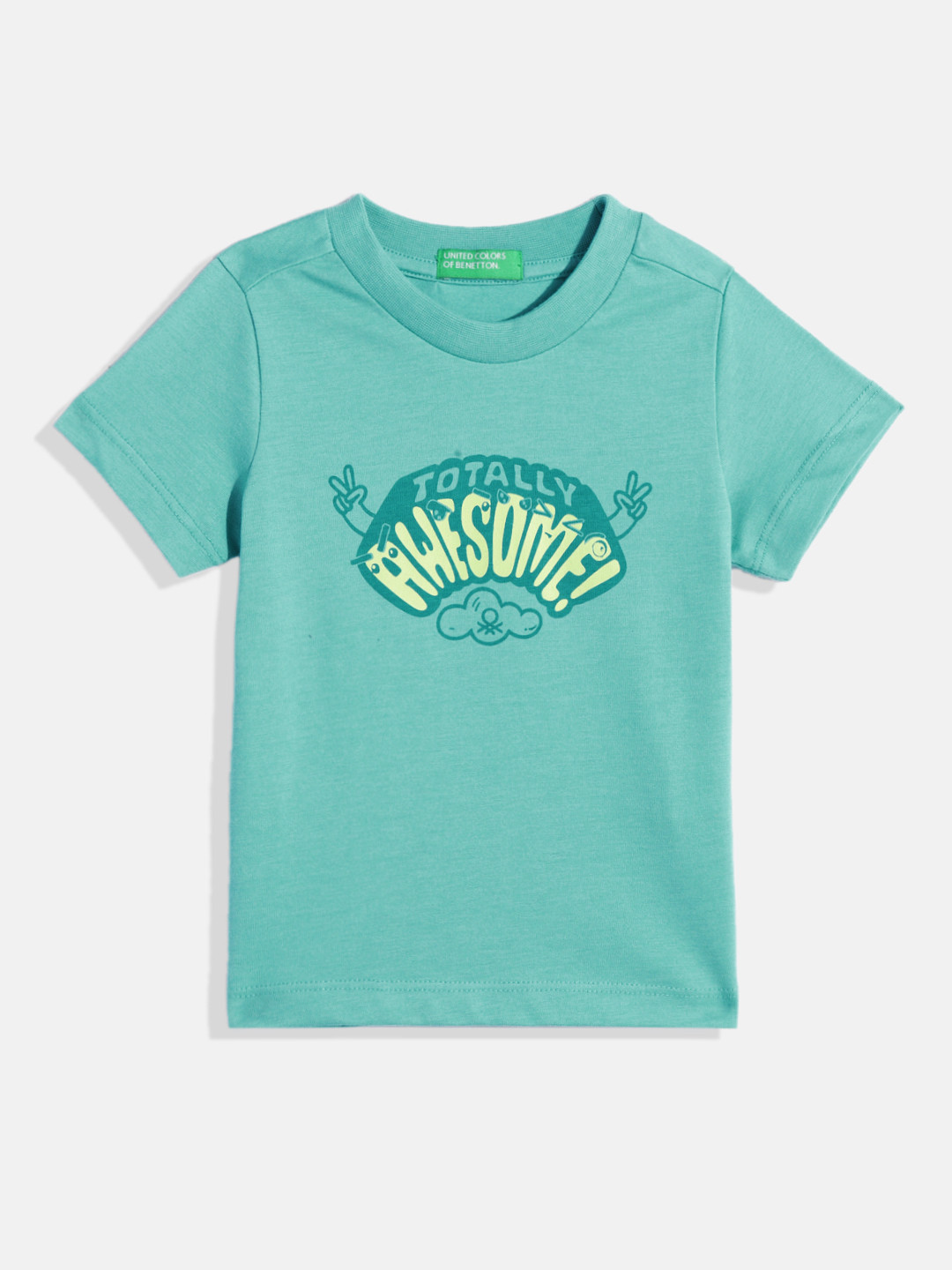 United Colors of Benetton Boys Typography Printed T-shirt