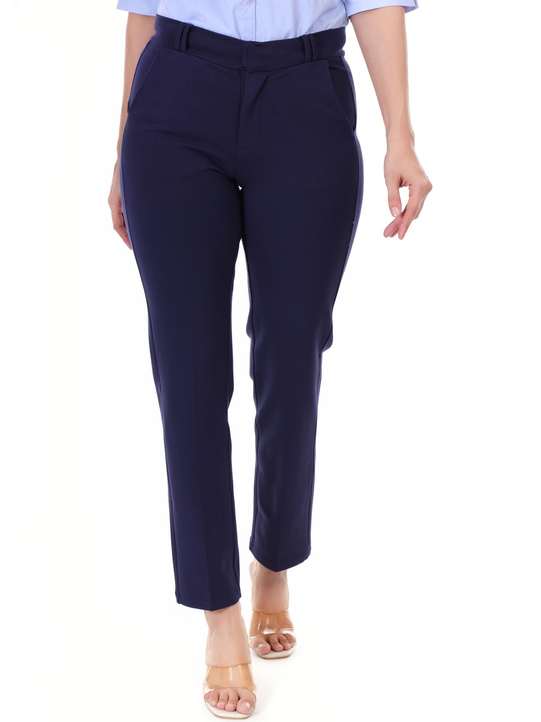 MODNY Plus Size Formal Straight Trouser