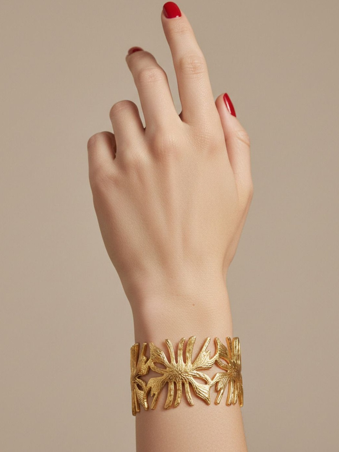 SZN Women Gold-Plated Cuff Bracelet
