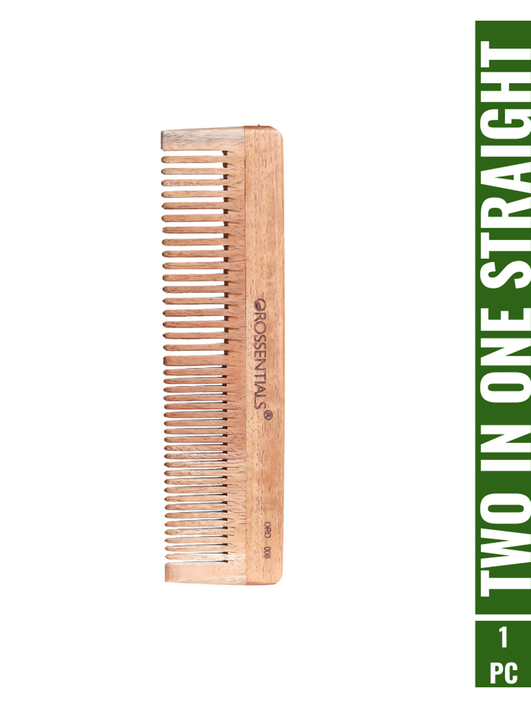OROSSENTIALS Kacchi Neem Wooden Comb - Beige