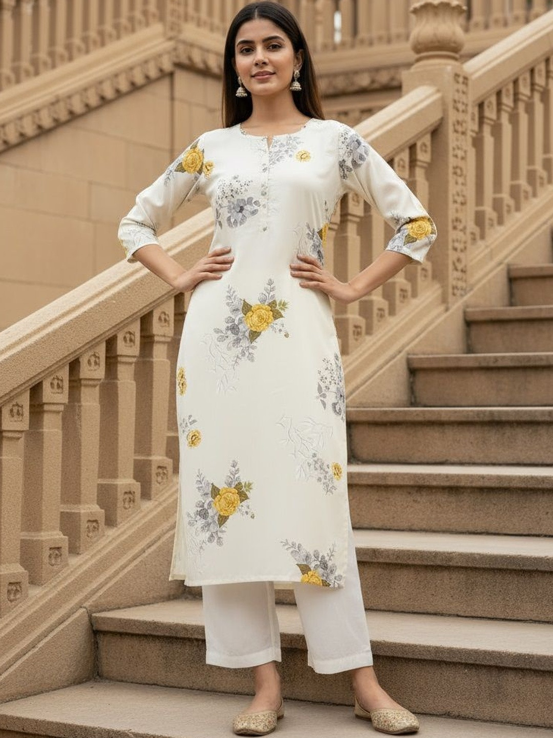 STYLENZA Women Ethnic Motifs Printed Kurta