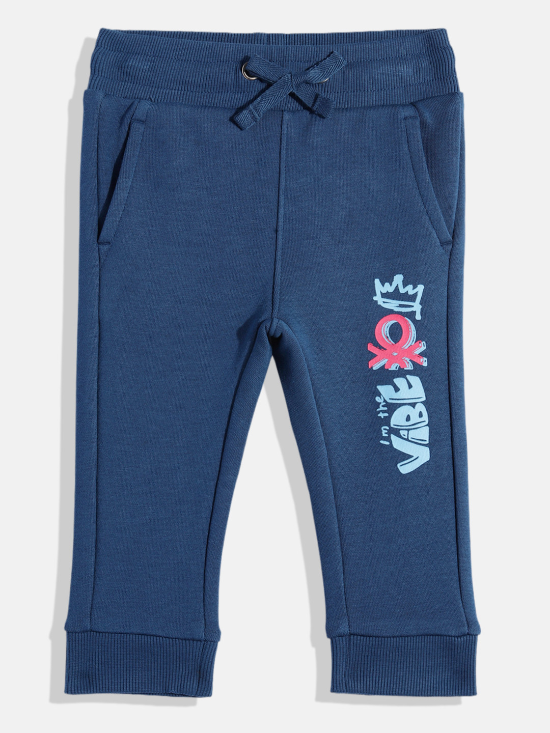 United Colors of Benetton Boys Typography Printed Joggers