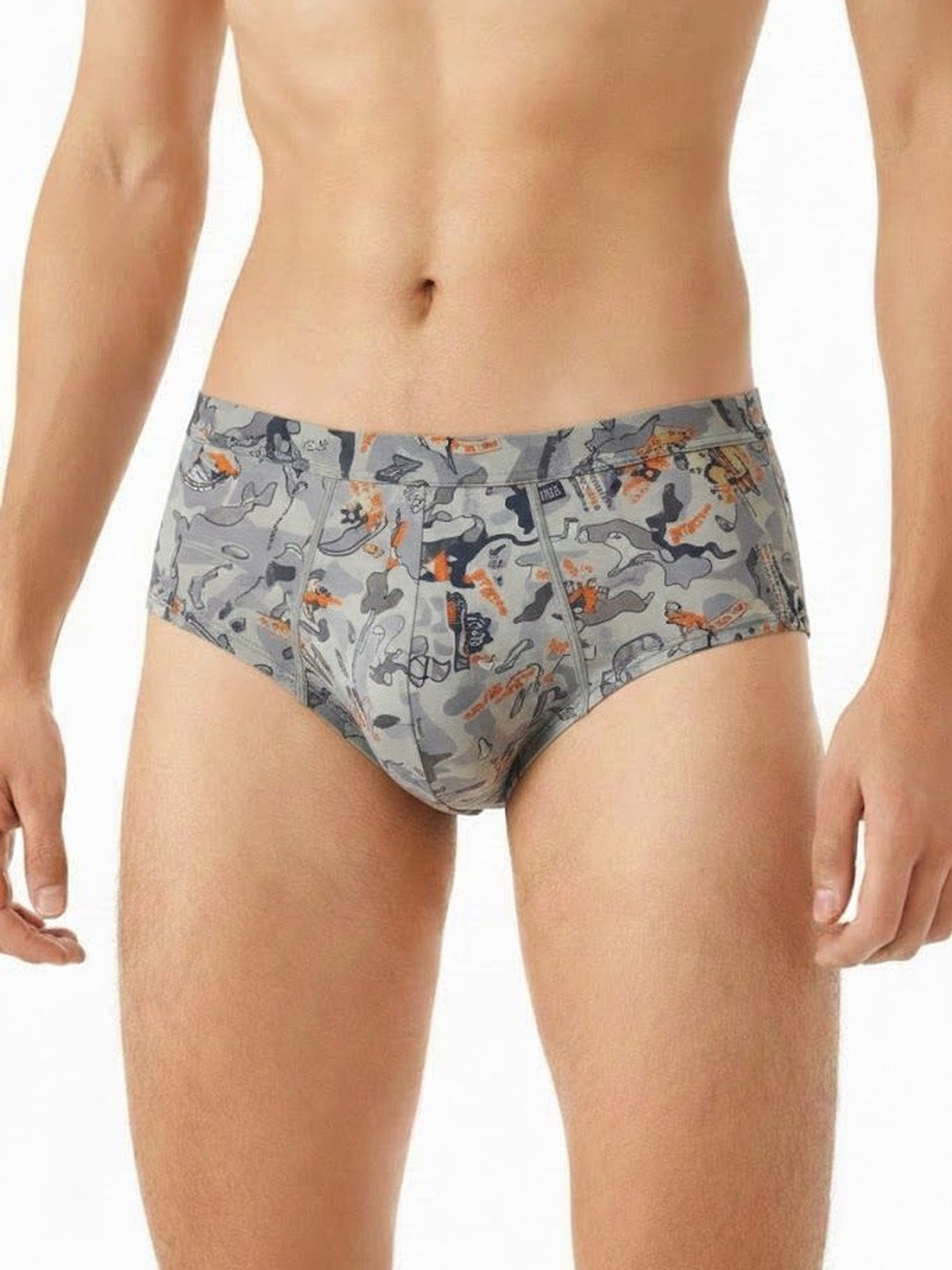 TPJ Mart Men Printed Anti Bacterial Assorted Basic Briefs