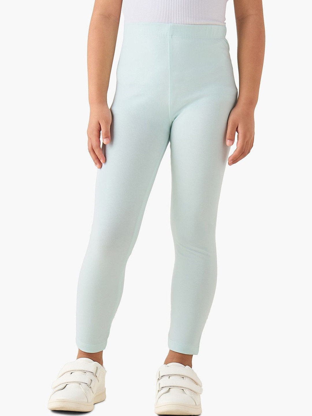 Juniors by Babyshop Girls Cotton Blend Solid Ankle Length Leggings