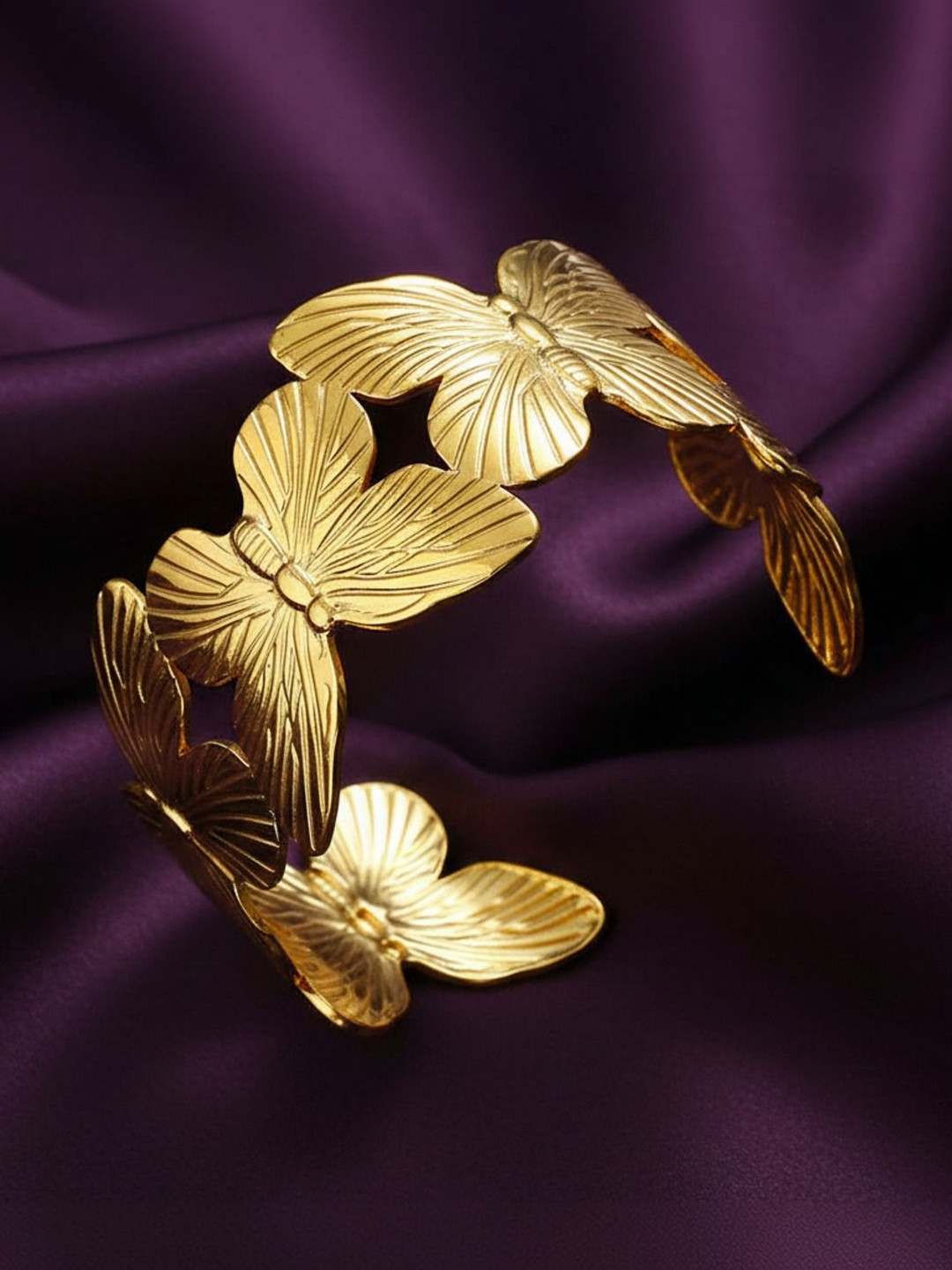 SZN Women Gold-Plated Cuff Bracelet