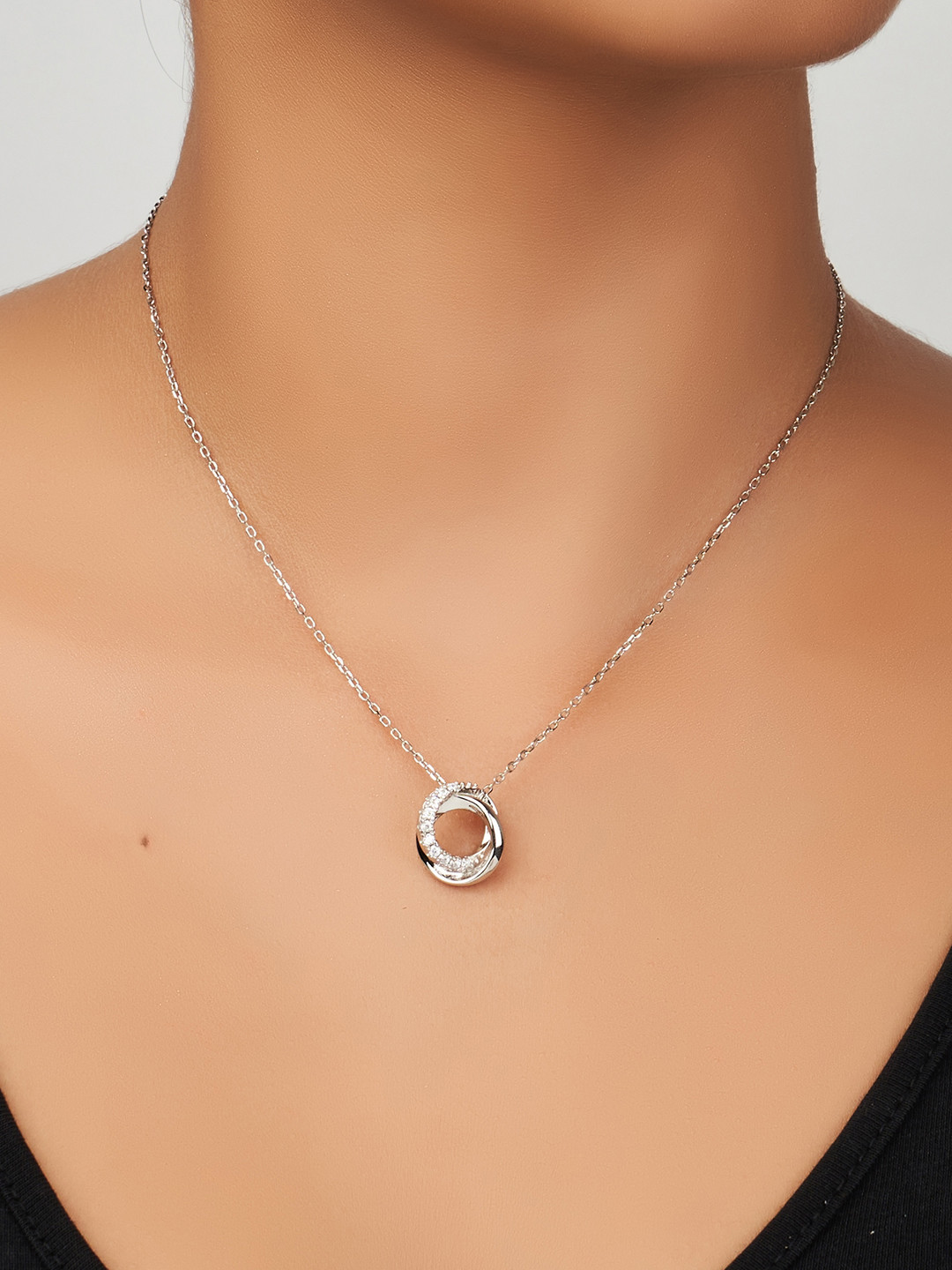 925 Sterling Silver Rings Necklace