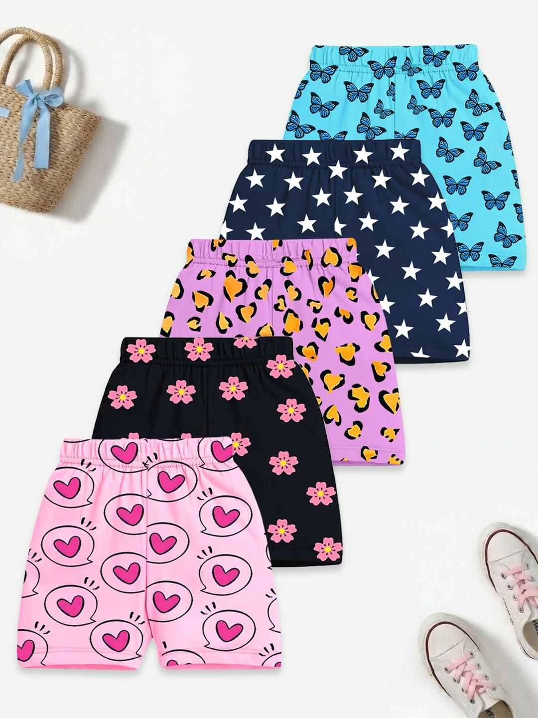 YK Girls Humour and Comic Printed Shorts