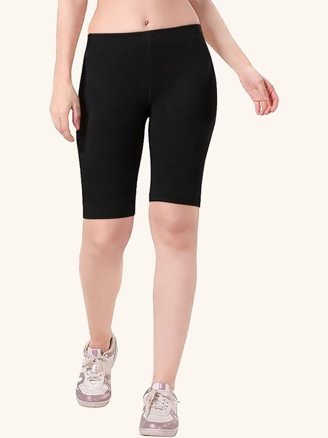 Outflits Women Skinny Fit Cycling Shorts