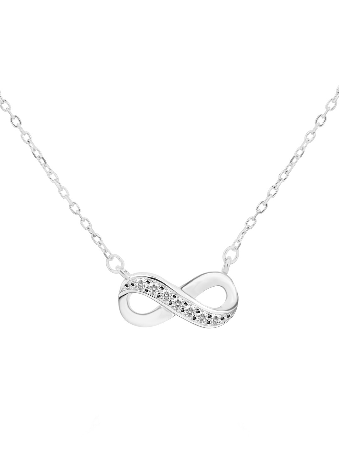 925 Sterling Silver Infinity Necklace