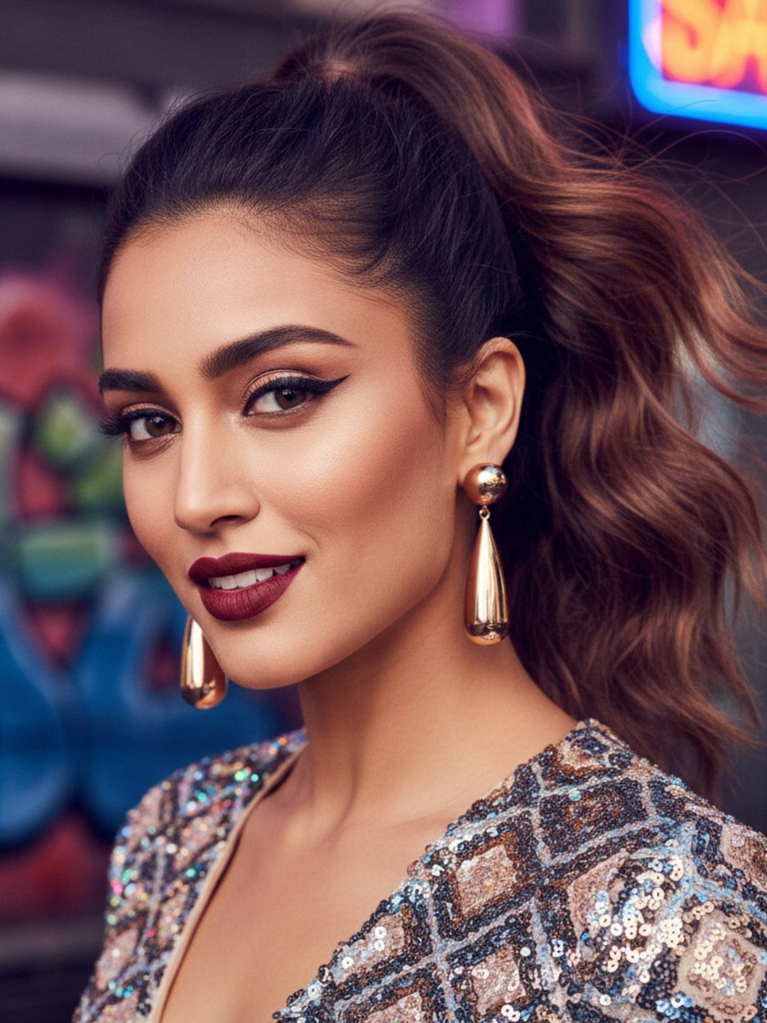 SZN Teardrop Shaped Drop Earrings