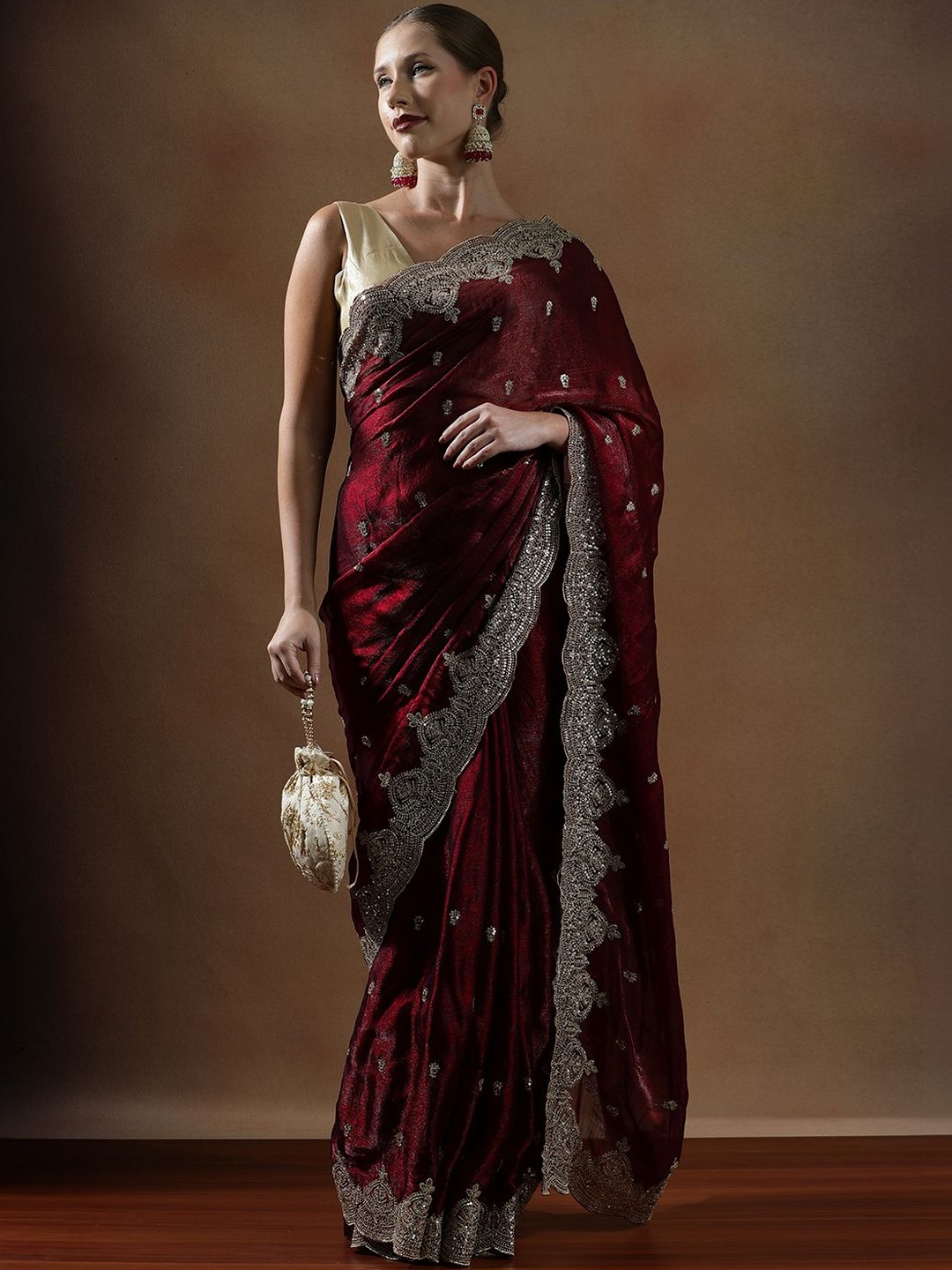 House of Pataudi Embroidered Sarees