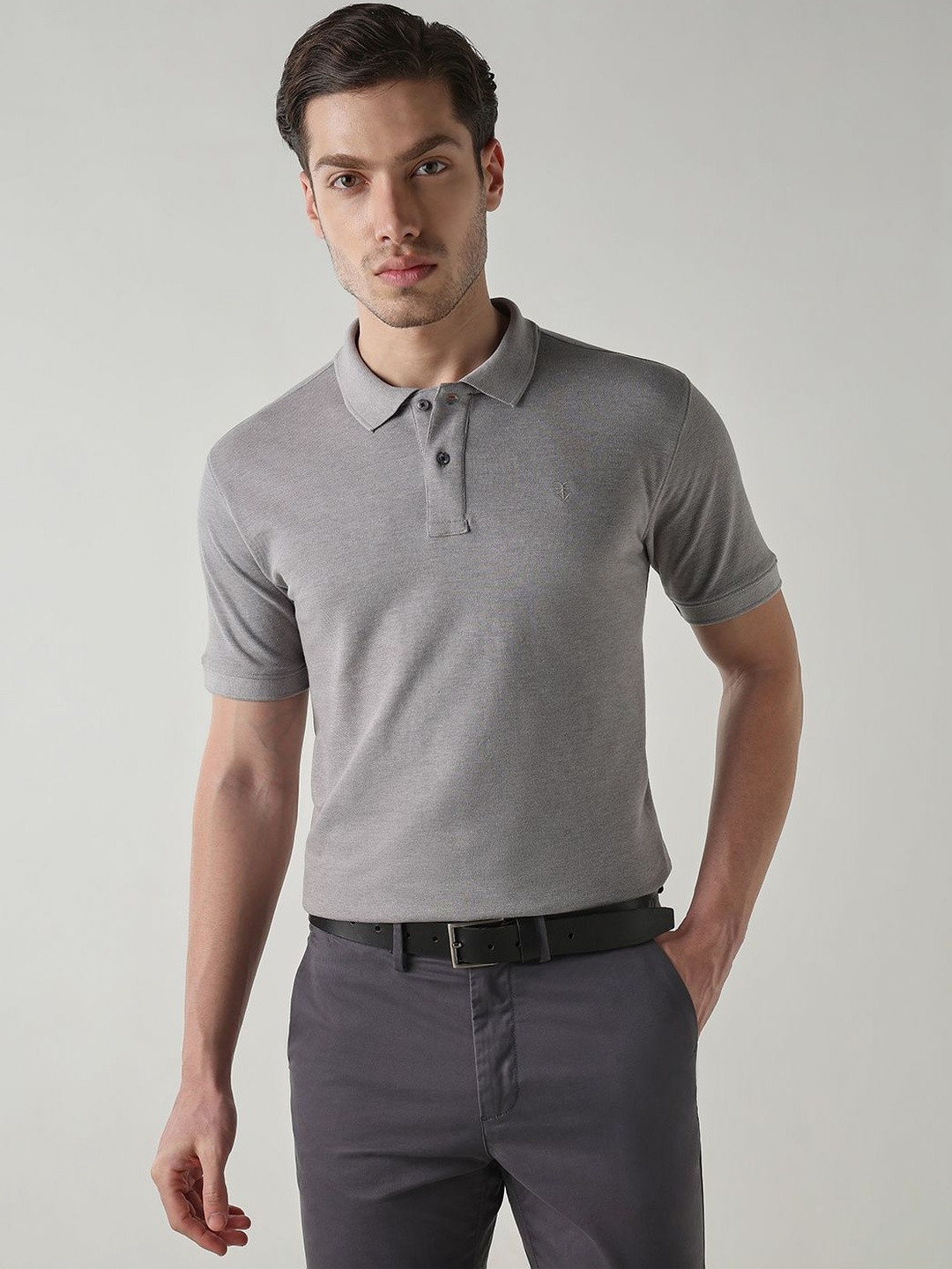 Reid & Taylor Men Polo Collar Pockets T-shirt
