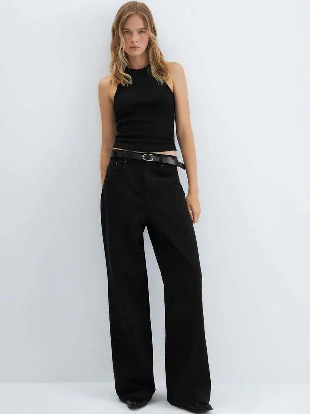 Stylecast X Kotty Women Wide Leg High-Rise Jeans