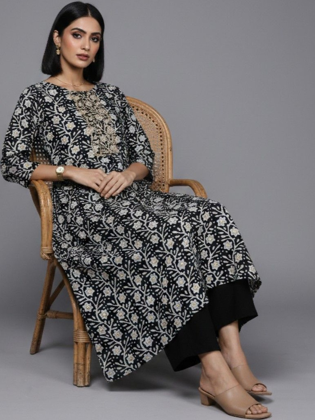Navibhu Lightweight Women Printed Kurta