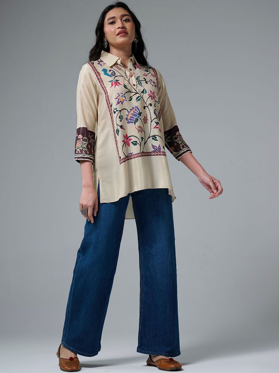 Ekana Women Printed Party Shirt
