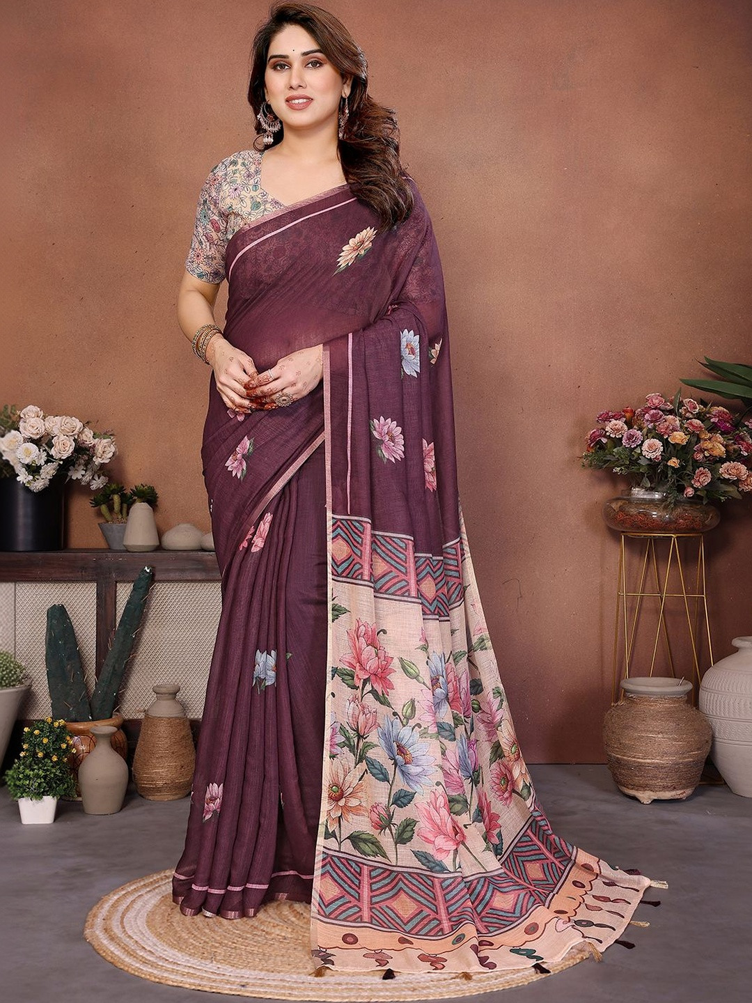 SZN Floral Designer Saree