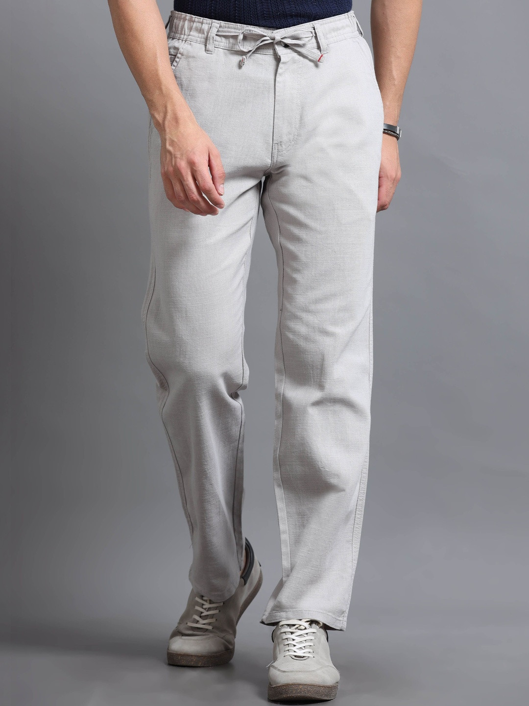 The Roadster Lifestyle Co Men Relaxed Fit Trousers