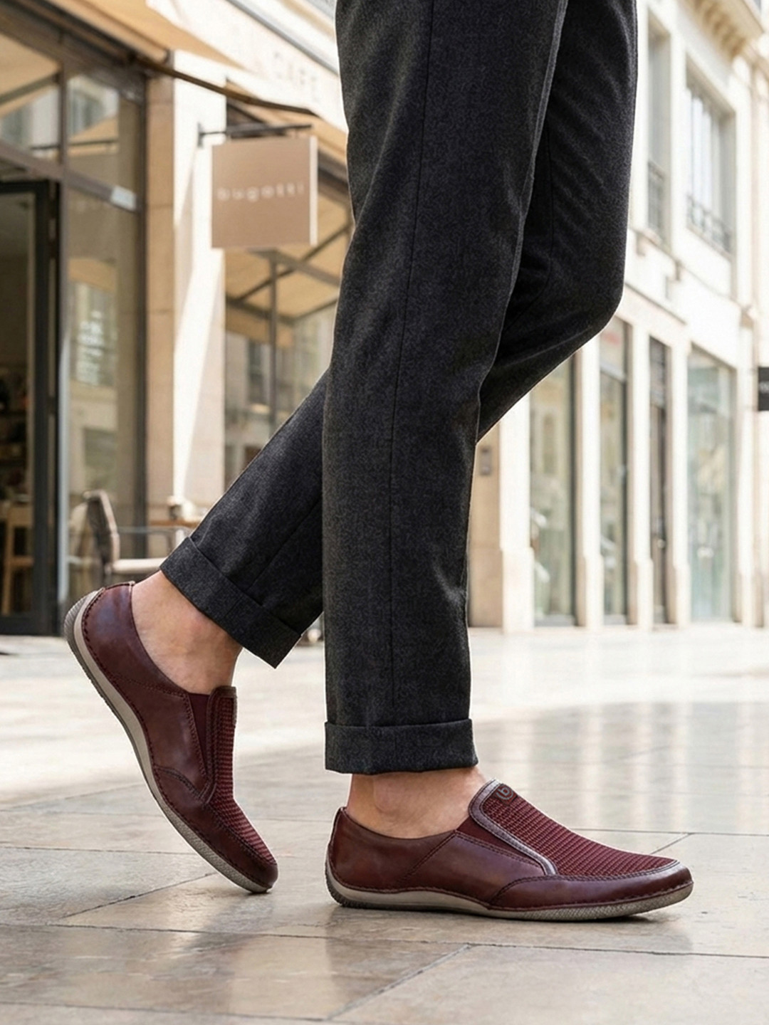 Bugatti Men Leather Mules
