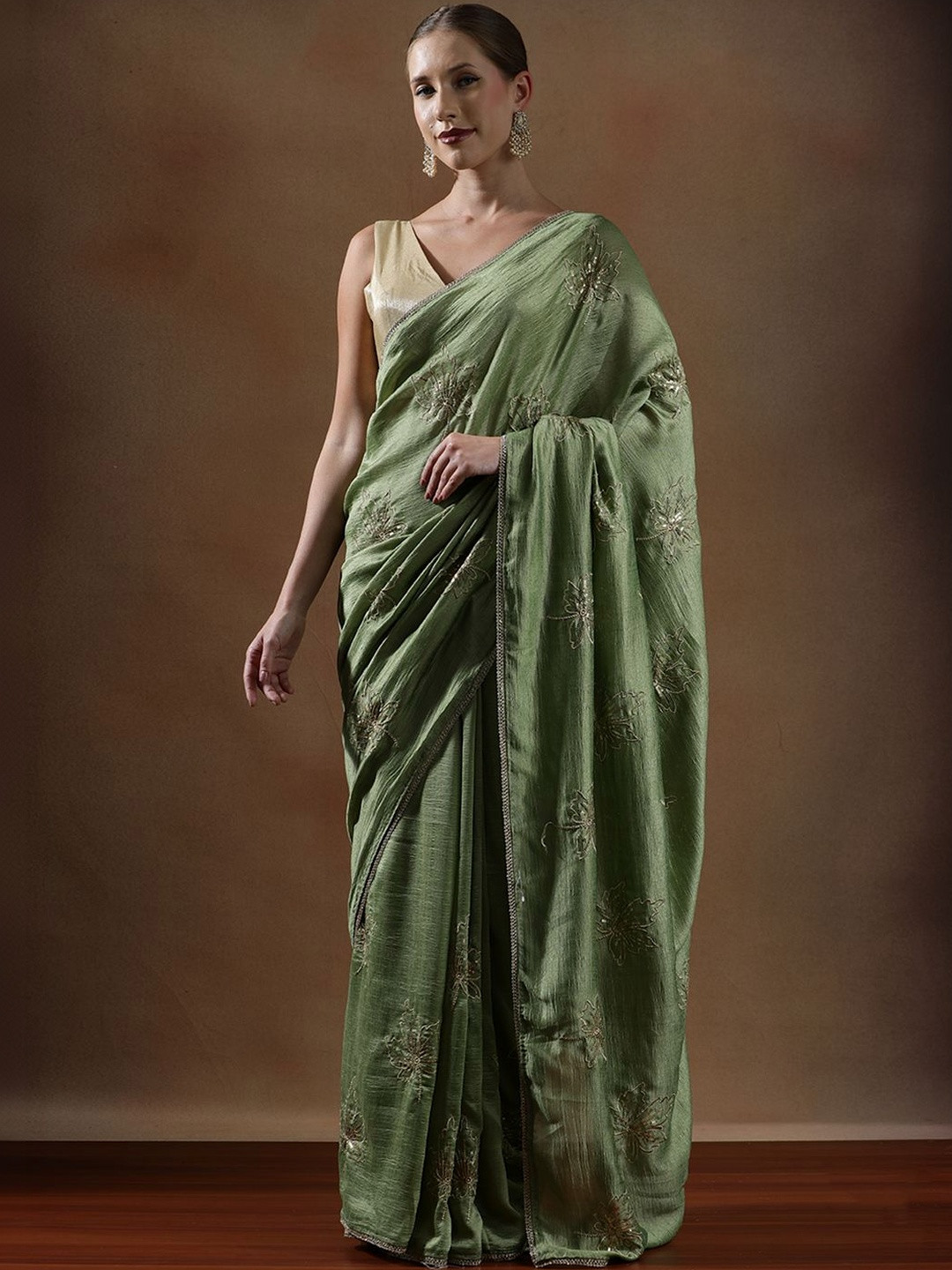 House of Pataudi Embroidered Sarees