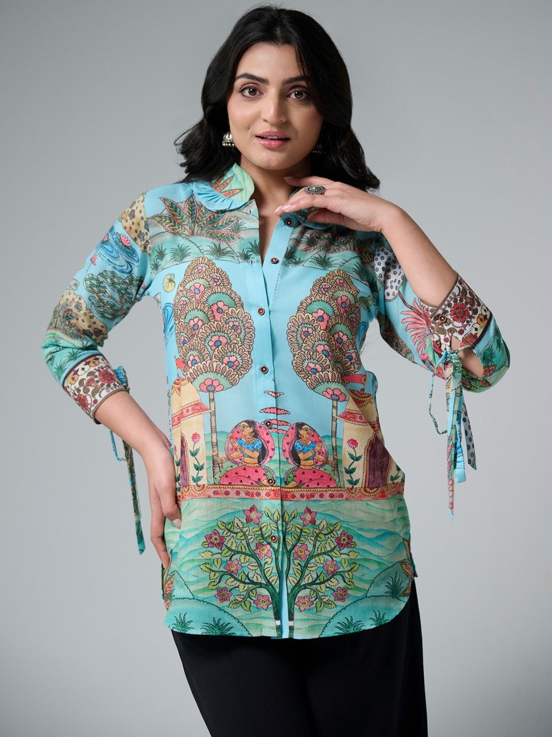 Ekana Women Printed Party Shirt