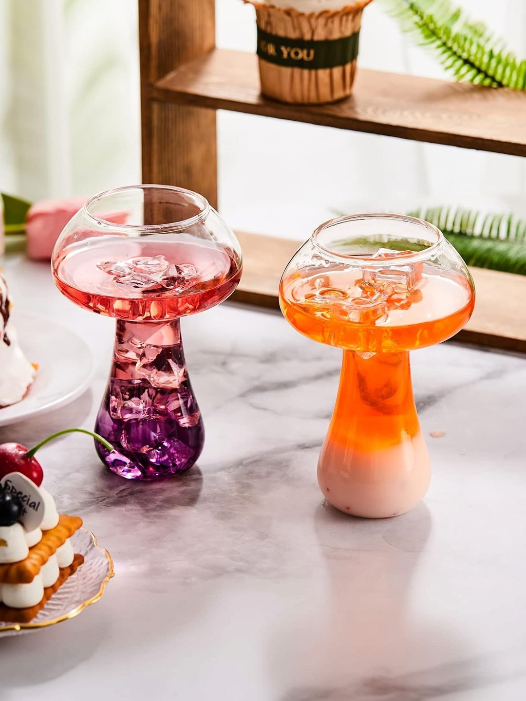 Bellemax Transparent 2 Glass Cocktail Glass Bar Glass