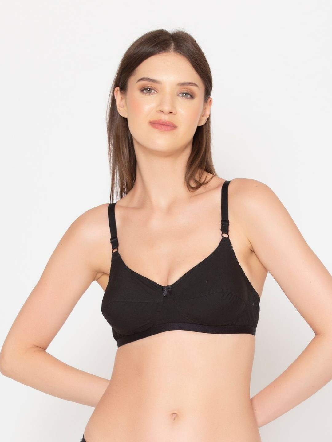 GROVERSONS Paris Beauty Full Coverage Non Padded Adjustable Strap Seamed Pure Cotton Bra