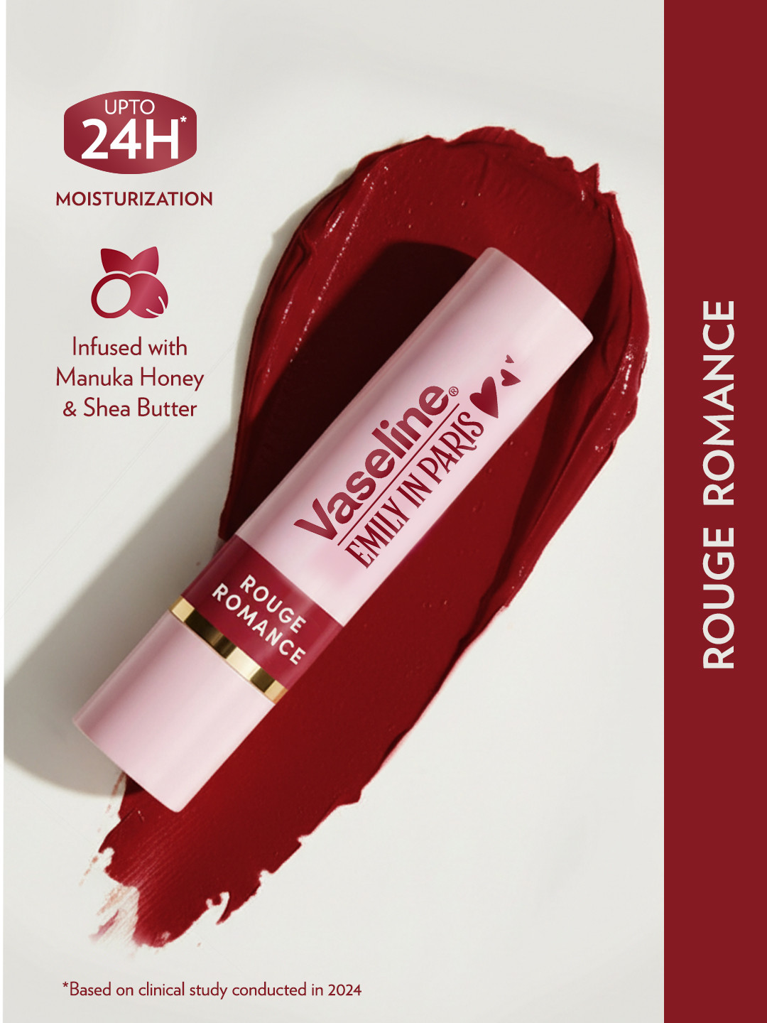 Vaseline Emily in Paris Limited Edition Tinted Lip Balm Stick 3g - Rouge Romance