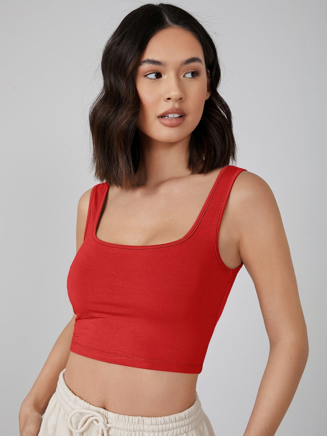 MULVARI Cotton Crop Top