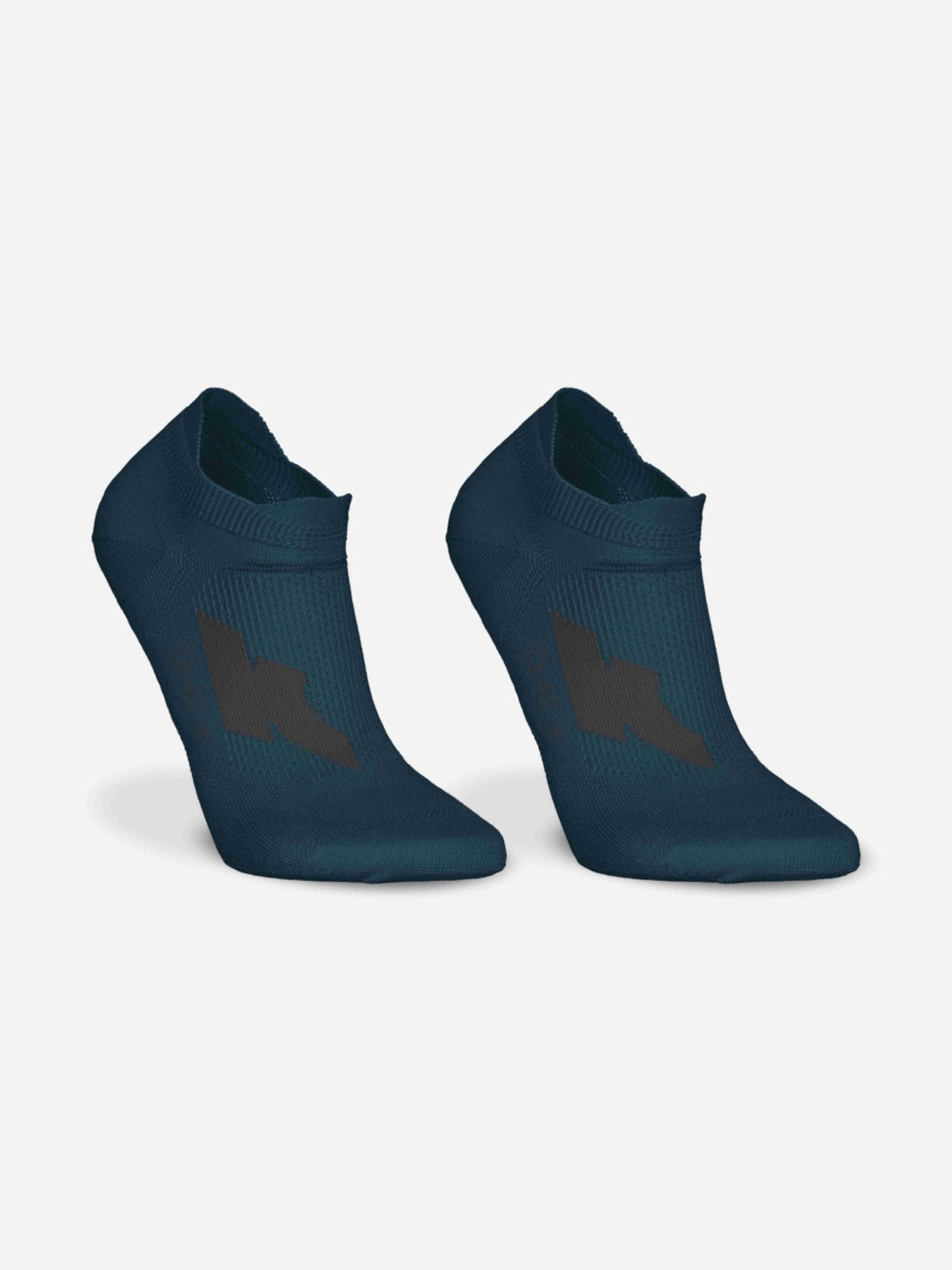 Decathlon Kiprun - Adults Turquoise Run500 Moisture Managing Running Socks Pack of 2