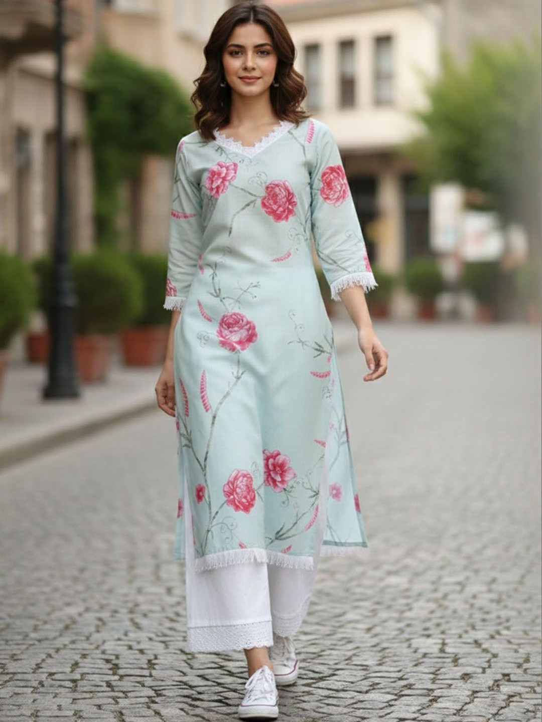 SZN Women Floral Printed Floral Kurta