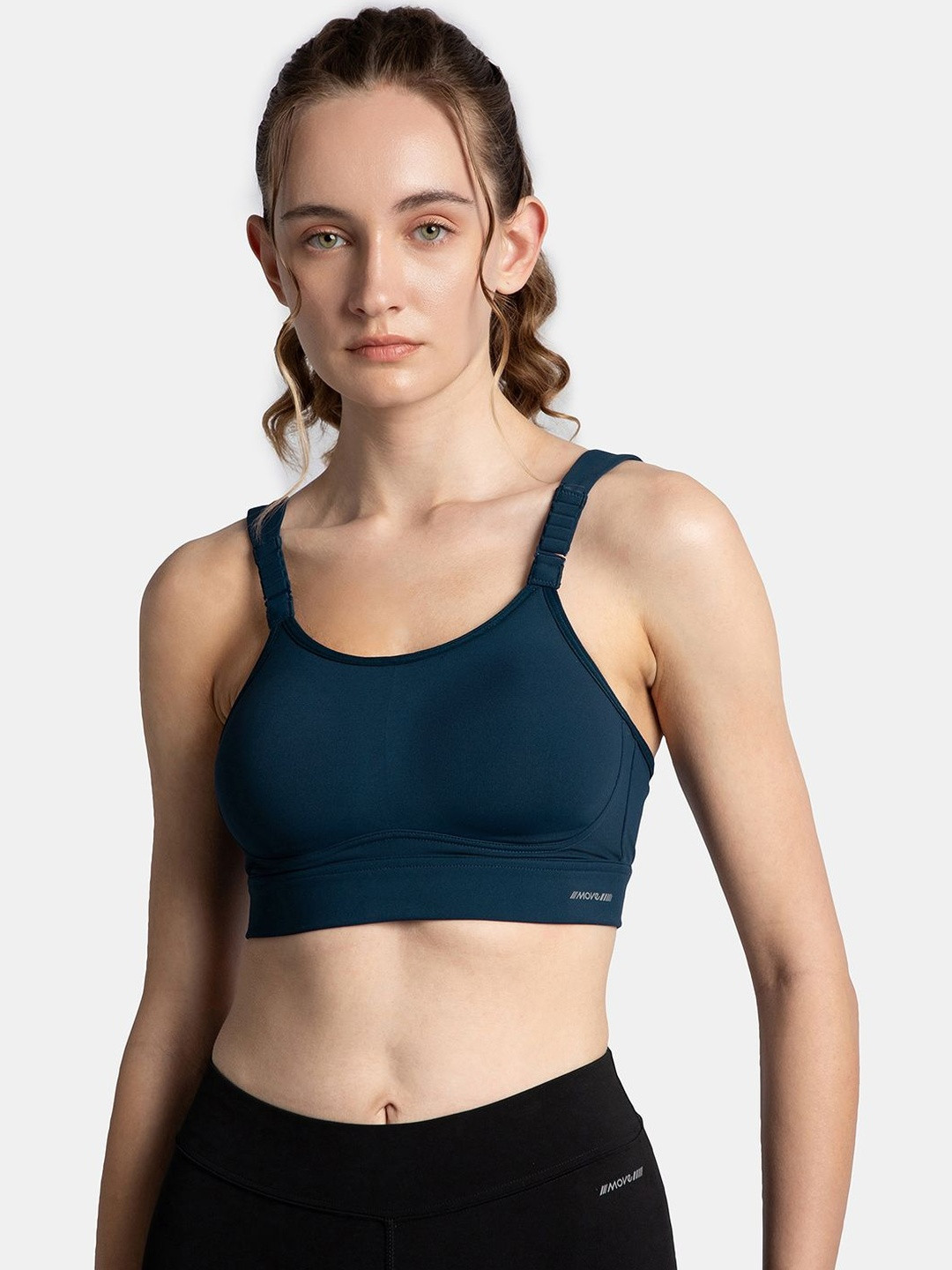 Wirefree Padded Soft Touch Microfiber Active Wear Racerback Sports Bra - MI16