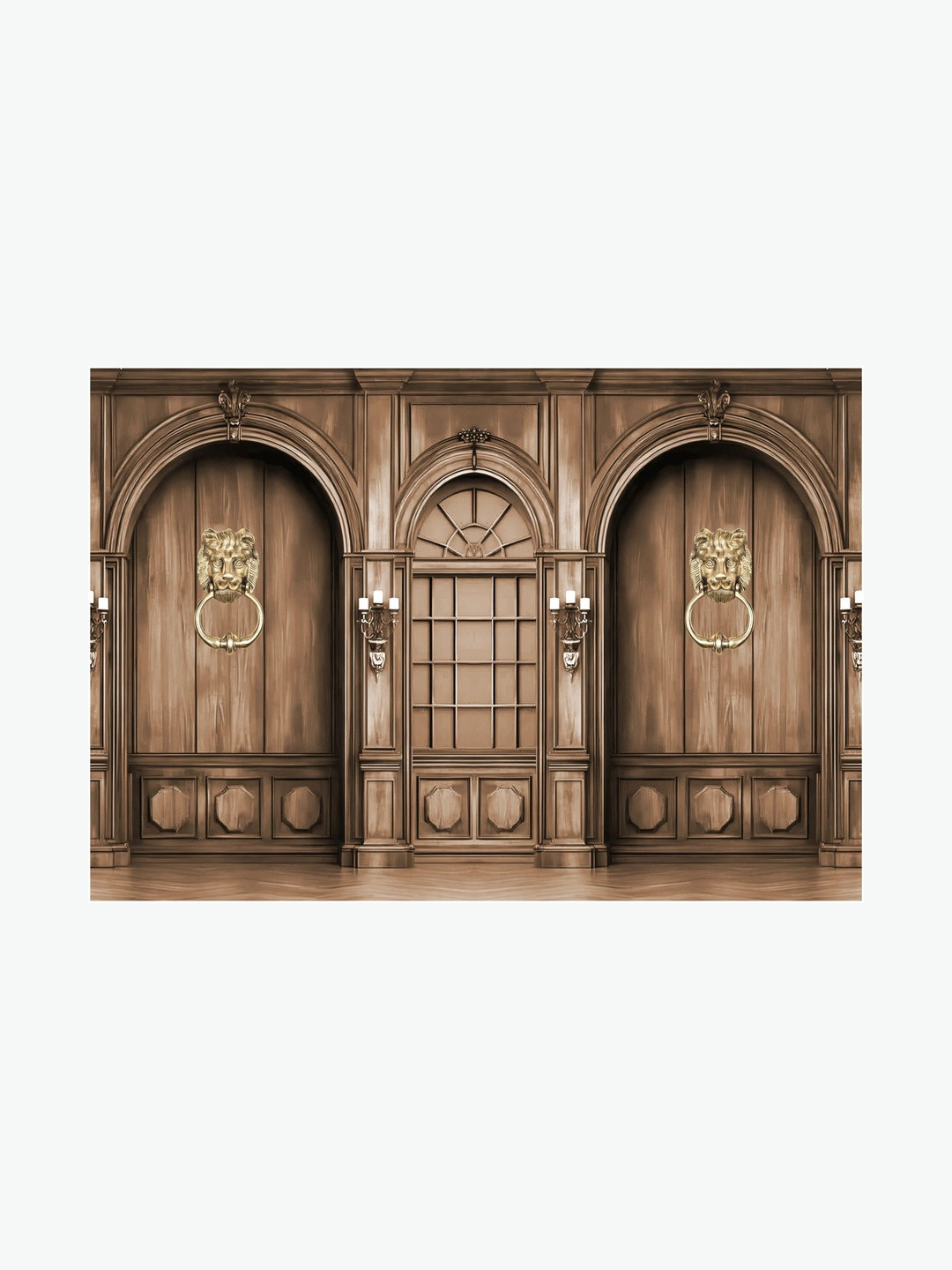 Aura 8x5 Feet Vintage Wooden Arch Backdrop