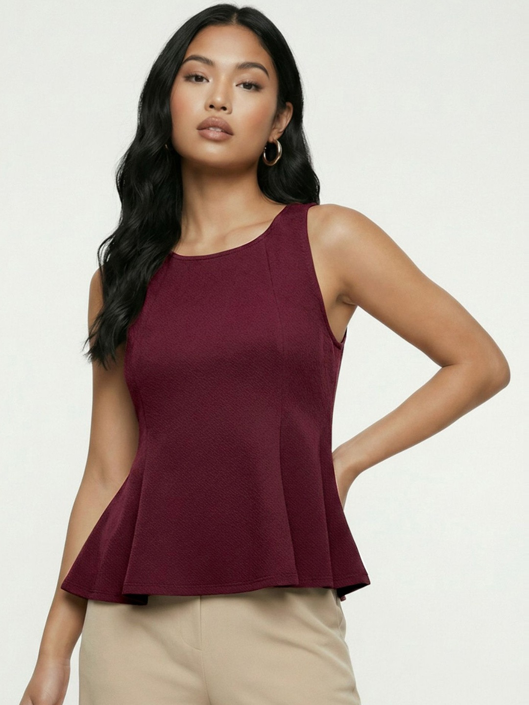 glitchez Peplum Top